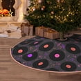 thumbnail image 5 of Sikiie Vinyl Records Musical Notes Nativity Christmas Tree Skirt, Jesus Christian Winter Holiday Tree Mat Decoration(30-48IN)30", 5 of 6