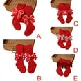 thumbnail image 4 of Baby Girl Tights Winter Thick Cable Knit Leggings Stockings with Bow Kids Christmas Red Cotton Pantyhose Valentine Gift for Infant Toddler 6 Months-6 Years, 4 of 6
