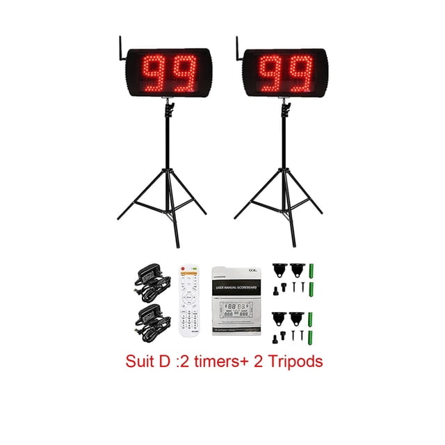 Countdown Timer For Sports Training, Shot Clock, Time Offer: 25% Off, 12/24H ,Easy to Use
