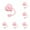 A 6PCS, variant on JHEHF Love Heart Straw Cover Cap for Valentine'S Day Decoration Reusable Drinking Straw Toppers with Handle Cute Straw Lids Protectors Party Decor 1PC