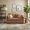 Sunset Rust, variant on Roundhill Furniture Wilson Contemporary Upholstered Loveseat, Coast Blue