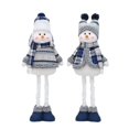 thumbnail image 1 of Adornos de muñecas de Navidad, decoración de tela de felpa de muñeco de nieve de Navidad, juguete de figura de pie de muñeco de nieve retráctil, 1 of 5