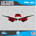 thumbnail image 3 of Kalair GFX Graphics Kit for Yamaha PW50 (All Years) Lethal Series, 3 of 5