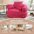 thumbnail image 2 of Villeston Amour Mid-Century Chenille Tufted Barrel Accent Chair with Cushion and Pillows, Rose Red, 2 of 6
