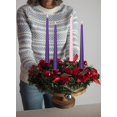 thumbnail image 4 of Juego de 4 velas de Adviento Hyoola, color morado y rosa, 30 cm, 10 h de combustión, 4 of 8