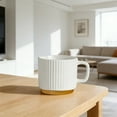 thumbnail image 5 of Stackable Vertical Texture Ceramic Coffee Mug – Easy-Storage Design for Home & Daily Use, 5 of 9