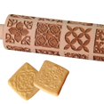thumbnail image 3 of Rodillo en relieve, OLETNY Rodillo grande con textura de madera para hornear, galletas, rodillos con patrones decorativos, regalos de Navidad para madre, abuela y amigos, 3 of 4