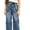 JN1-Grey2, variant on SGMVNU Girl jeans Baggy Wide Leg Elastic Waist Multiple Pockets Cargo Trousers Denim Pants for Children Comfortable Casual Style Cute Pants for Girl(Size 11-12 Years,Blue)