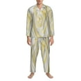 thumbnail image 4 of Kll White Rose Sleepwear Mens Flannel Pajamas,Long Cotton Pj Set, 4 of 9