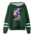 thumbnail image 1 of Pop cazadora para niña Demo-n Hunters Fashion Hooded Sweatshirt Streetwear Soft Comfortable Long Sleeve Hoodie for Daily Wear Spring Fall Winter （Dark Green）, 1 of 3