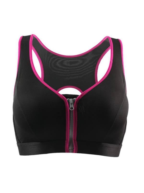 zipper sports bra walmart