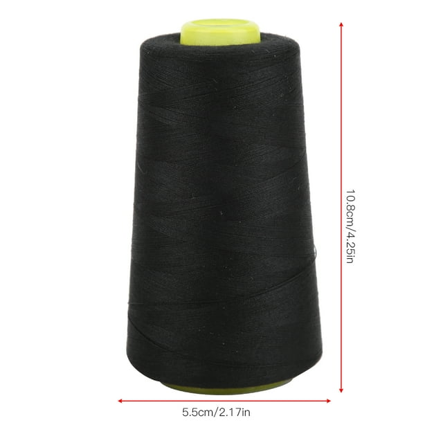 multifunctional thread strong and durable Polyester Thread, Sewing Machine Thread, sewing for sewing decoration handicrafts hemming DIY enthusiasts Black,White