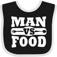 thumbnail image 3 of Inktastic Man Vs Food Boys or Girls Baby Bib, 3 of 4