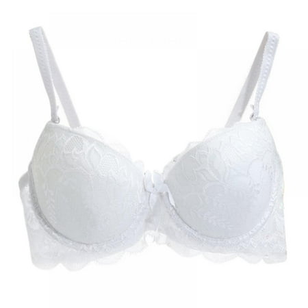 

Women Push-up Underwire Bra Sexy Lace Jacquard 3/4 Cup Padded Lingerie Cup B