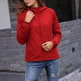 thumbnail image 4 of DYTTDG Women's Lightweight Hooded Windbreaker Jacket, Full Zip Long Sleeve Solid Casual Outdoor Jacket with Side Pockets, 4 of 8