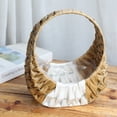 thumbnail image 3 of Hoppet Decoration Hanging Basket Ornaments Flowerpot Planting Pot Cleave Fuji Decorative Imitation Rattan Portable, 3 of 15