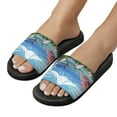 thumbnail image 5 of GZHJMY Stylish Slides for Women Men, Cartoon Japan Mount Fuji In The Afternoon Soft Flexible Slip-on Sandals Slippers, 5 of 7