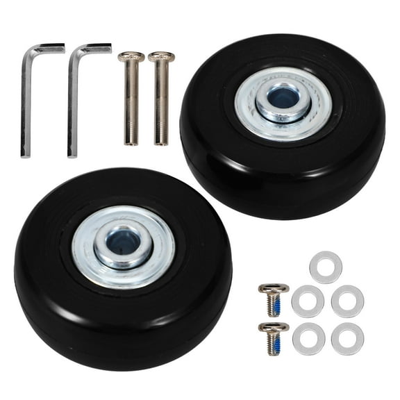 FRCOLOR 2pcs Luggage Suitcase Replacement Wheels Luggage Wheels Rubber Suitcase Wheels