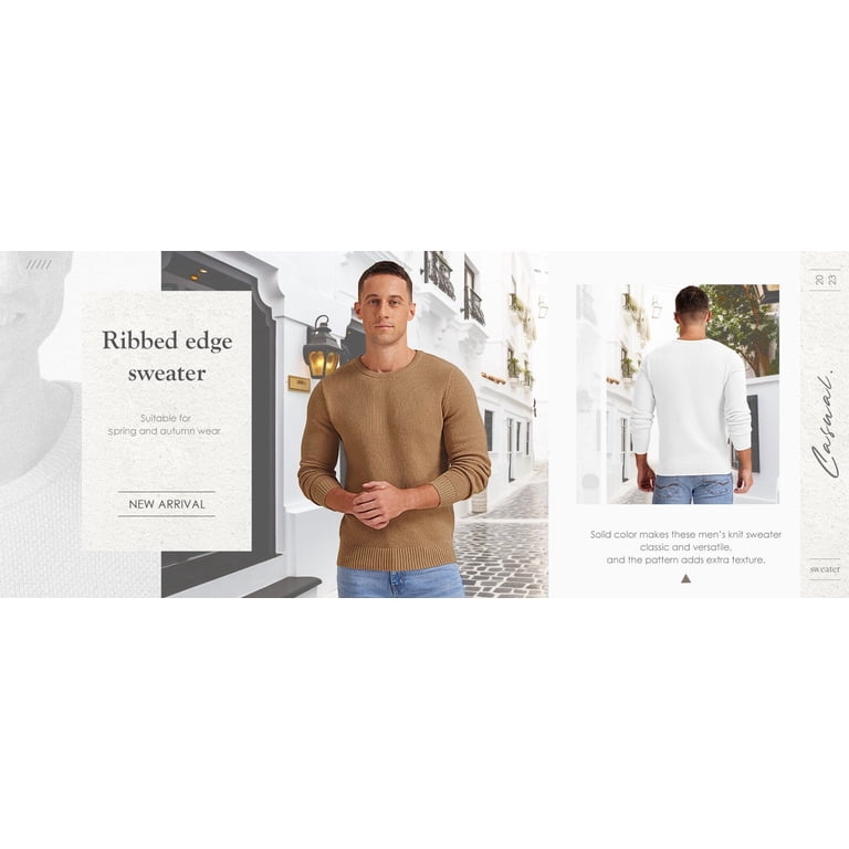 Iceglad Men's Classic Crewneck Pullover Sweater photo 8