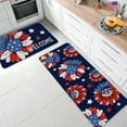 thumbnail image 2 of Independence Day Decorative Floor Mats Kitchen Dirt Counteractive Floor Mats Two Piece Set Bathroom Defend Slip Floor Mat Set, 2 of 6