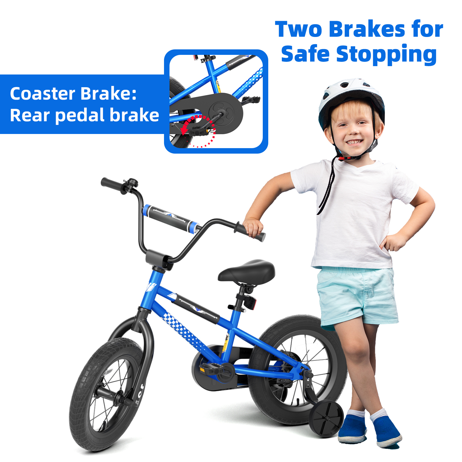 XJD BMX Kids Bike 12 Inch Boys 2-8 Years Training photo 2