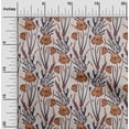 thumbnail image 2 of oneOone Tissu Polyester Spandex Marron Floral Rétro Matériel de Couture Imprimé Tissu au Mètre 56 Pouces de Large, 2 of 5