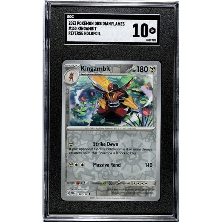 2023 Pokemon Obsidian Flames #150 Kingambit Reverse Holofoil SGC 10