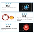 thumbnail image 5 of Unique Bargains Engine Start Stop Button Cover Kit Push Start Button Trim Sticker for Ford Explorer 2020-2022 for Ford Explorer Hybrid 2020-2021 Aluminum Alloy Red, 5 of 7