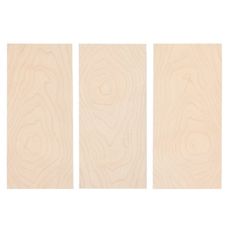 Muspor 3 Pcs Guitar Head Veneer Guitar Veneer Guitar Head Plate Neck Shims Maple Wooden Guitar Headplate DIY Replacement for Luthiers DIY Work Guitar Head Veneers Guitar Neck Shims