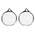 thumbnail image 4 of Conteneur de Rangement pour Couronne, Sac de Rangement Portable Rond Transparent en PVC pour Garage pour Noël 2 Pcs, 4 of 7
