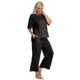 thumbnail image 7 of DAKIMOE Lounge Sets for Women Short Sleeve Tops and Long Pants Soft Comfy Pajamas Set 2 Piece Loungewear Nightwear Pjs Sleepwear Outfits for Women S-XXL, 7 of 7