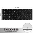 thumbnail image 5 of Kitchen Rugs Sets Of 2,Black White Star Moon Planet Comet Pattern Anti Fatigue Kitchen Mat Rugs Non Slip Washable,Decorative Kitchen Floor Mats for Kitchen,Sink,Laundry,17"X47", 5 of 5