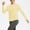 Yellow, variant on Oiangi Sun Shirts Womens UPF 50 Protection SPF Long Sleeve Tops Crew Neck Swim Shirts with Thumb Holes Watermelon Red XL