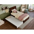 thumbnail image 4 of AFI Casanova Twin Solid Wood Platform Bed with Panel Footboard and Twin Trundle, Walnut, 4 of 15