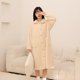 thumbnail image 5 of Camisones de franela para mujer, bonitos camisones navideños con cuello de muñeca, bata de manga larga, bata de casa con bolsillos, camisa de dormir con botones, 5 of 5
