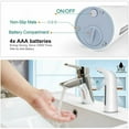 thumbnail image 3 of Dispensador de jabón manos libres Dispensador de jabón automático IP67 Dispensador de jabón sin contacto con sensor profundo a prueba de agua, dispensadores de loción para baño Cocina esquí esquí Gafas de esquí, 3 of 5
