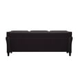 thumbnail image 5 of Lifestyle Solutions Taryn Traditional Sofa with Curved Arms, Java Brown Faux Leather, 5 of 9