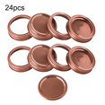 thumbnail image 1 of 24pcs /12sets Regular Mouth Canning Lids Bands Split-Type Leak Proof for Mason Jar Canning Lids with Rings, 1 of 7