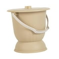 thumbnail image 2 of TOOYFUL Portable Bedpan Pot Night Commode Bucket Spittoon with Lid and Handle Chamber Pot for Children Female Male Indoor Home Yellow, 2 of 9