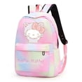 thumbnail image 3 of 3Pcs Sanrio Colorful Backpack with Lunch Bag for Women Student Teenagers Hello Kitty Rucksack Casual School Bags Sets, 3 of 7