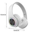 thumbnail image 3 of Vadktai Bluetooth Headphones, Headphones Wireless Bluetooth, Hands-Free Calls, Headphones Over Ear for Travel Home Office Cellphone PC, 3 of 8