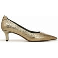 thumbnail image 2 of Franco Sarto Women's Kalsa Kitten Heel Pump Gold Filigree 7M, 2 of 5