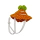 thumbnail image 4 of Sombrero para animales pequeños, sombrero para hámster con correa ajustable, lindo tocado decorativo para zanahoria, 4 of 9