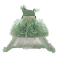 thumbnail image 1 of Rhuody Robes d'Été pour Fille Sans Manches Robe de Soirée Formelle avec Longue Robe de Traîne Robe Débardeur Unie Vêtements Rétro 6-12 Mois Vert Pâle, 1 of 3