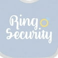 thumbnail image 4 of Inktastic Ringbearer Ring Security White Text Boys or Girls Baby Bib, 4 of 4