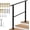 1020x990, variant on 3-Step Outdoor Stair Handrail, Exterior Metal Railing with Mounting Kit for Concrete or Wood Steps, Matte Black
