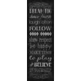thumbnail image 2 of Harbick, N 7x14 Gold Ornate Wood Framed with Double Matting Museum Art Print Titled - Rules for Life II, 2 of 4