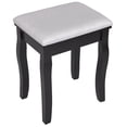thumbnail image 3 of Topbuy Mirrored Dressing Table Wooden Vanity Makeup Unit w/ Cushioned Stool Black, 3 of 6