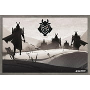 G2 Esports - Samurai Wall Poster, 22.375" x 34" Framed