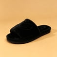 thumbnail image 5 of SAWOBUUN Womens Open Toe Fuzzy Slippers Non Slip Cozy Warm Plush House Slippers Heart Fluffy Soft Indoor Slide Slippers, 5 of 9